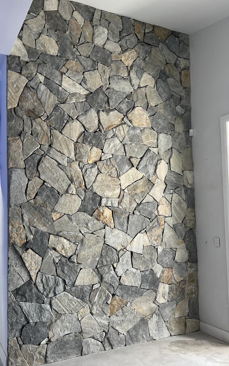 Stone cladding Grey Wave loose
